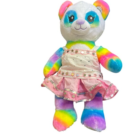 BUILD A BEAR Rainbow Friends Panda Prism Eyes and Feet So Soft! - Picture 4 of 13